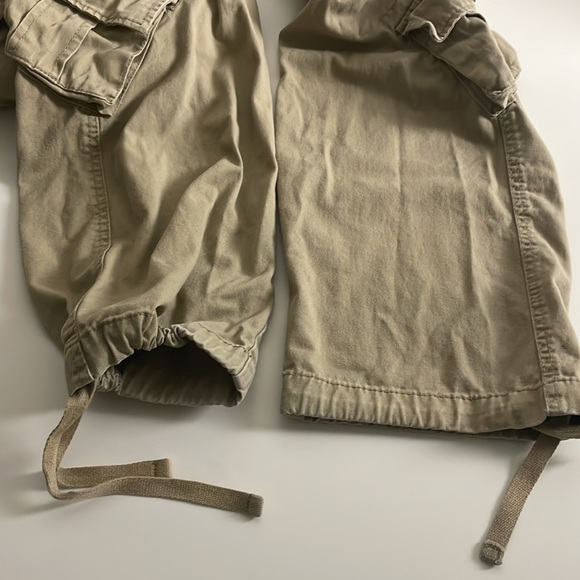 Matchstick Khaki Cargo Pants-Drawstring cuffs- Size 38 - Picture 14 of 14